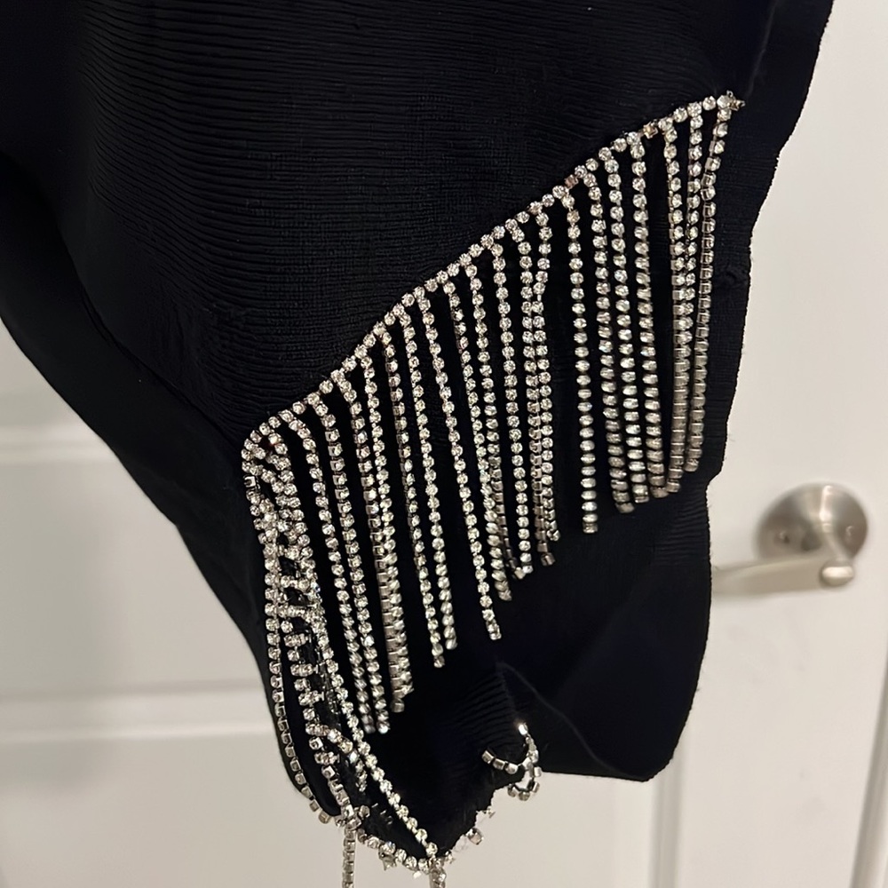 Black Rhinestone Dress - Picture 3 of 6